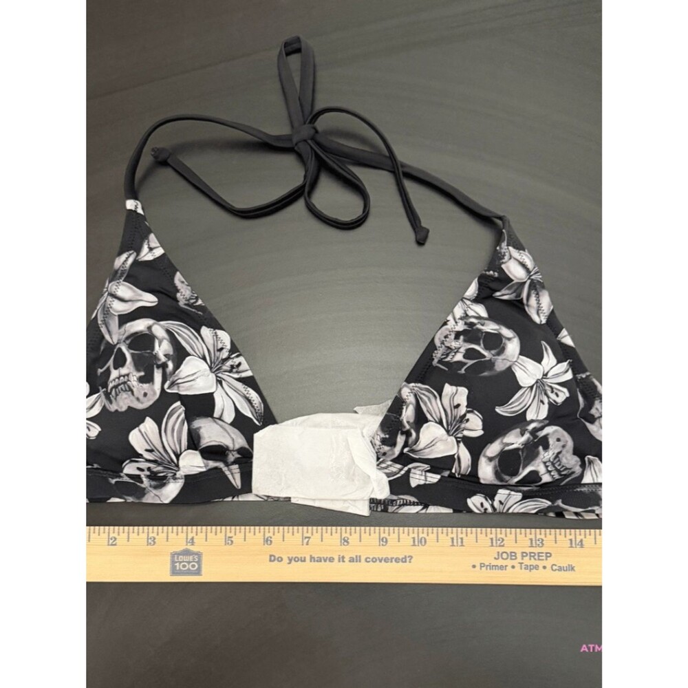 NWT Killstar Harlette's Revenge Skull Floral Pentagram Two-Piece Bikini LG - Picture 10 of 16